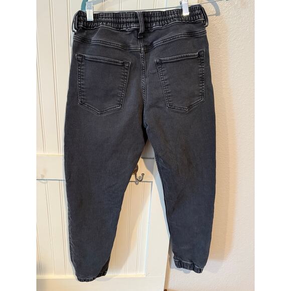H and M Black Distressed Cargo Pants Size Small - Picture 1 of 6